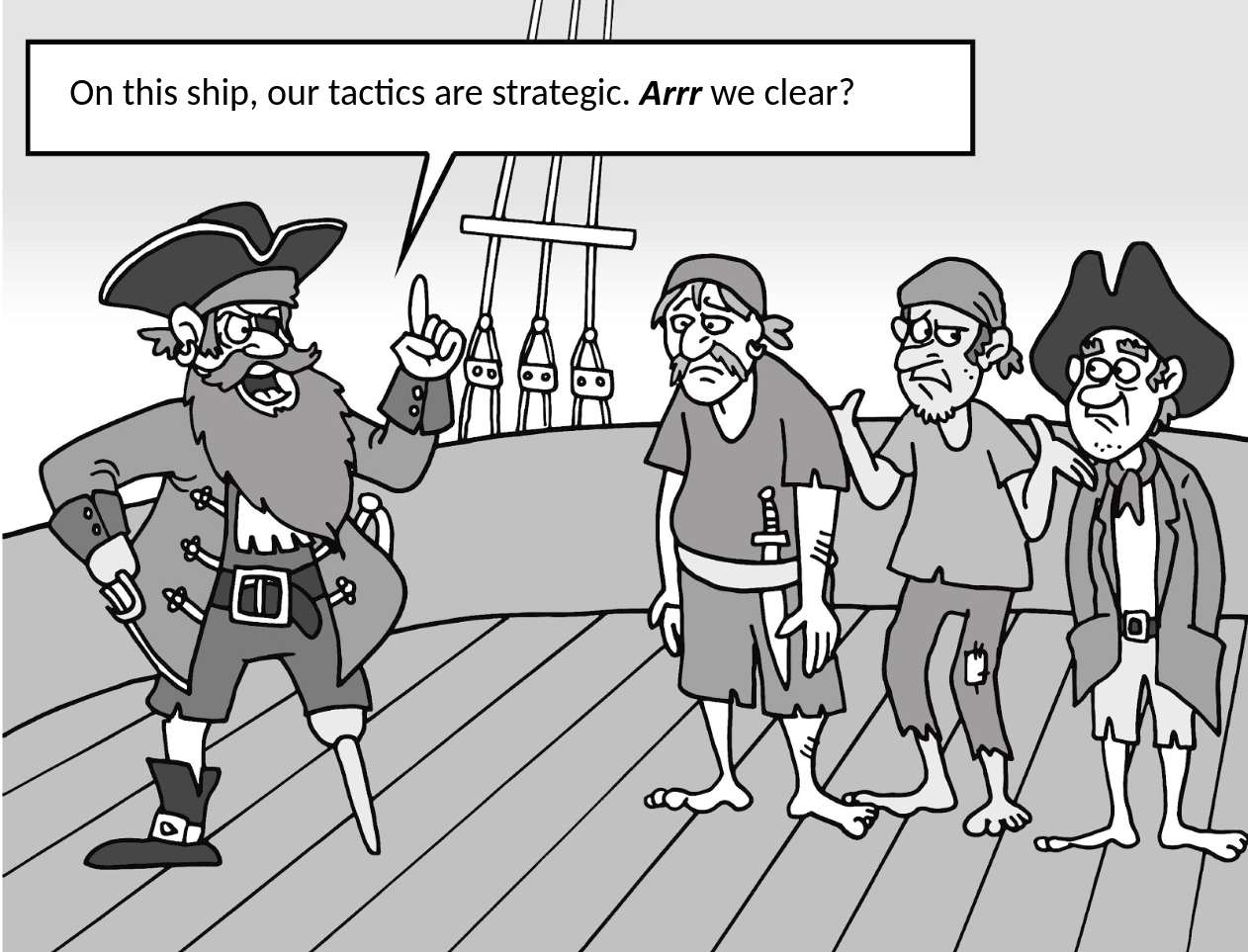 Pirate Strategies for Capturing a Ship